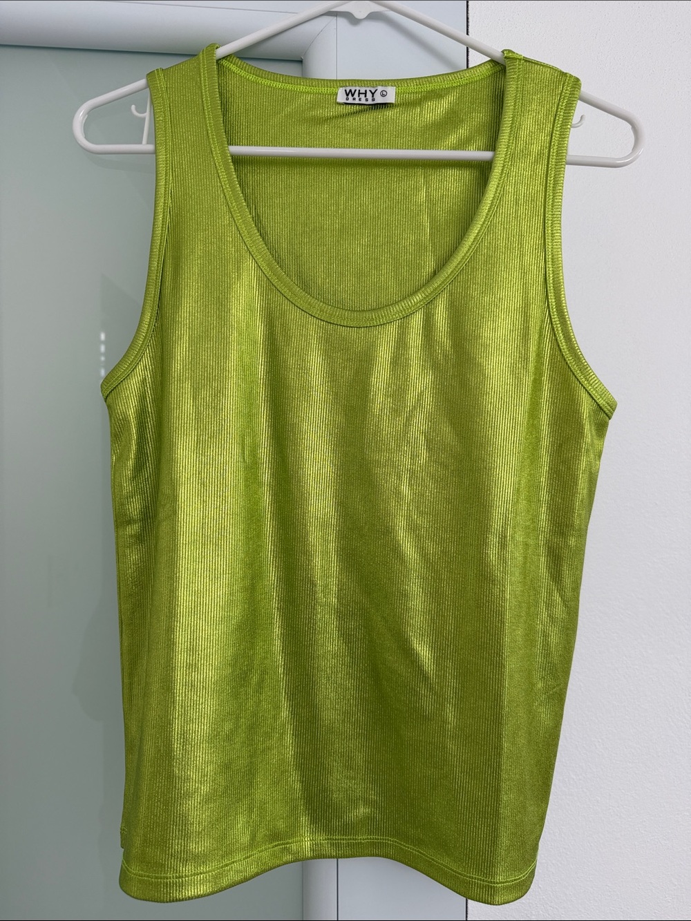 Vibrant Lime Green Tank Top by WHY